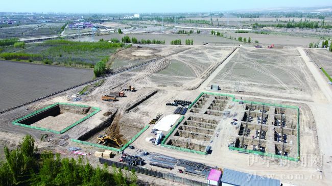 苏拉宫工业园区污水处理厂建设项目一期建设现场    李亚锋摄